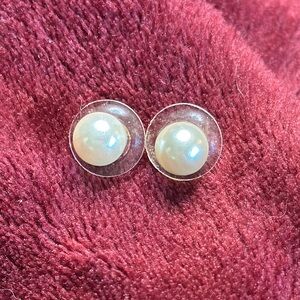 Elegant Pearl Stud Earrings